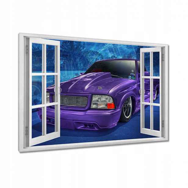 Obrazy 120x80 Fialový PickUp S10