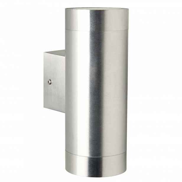 Venkovní Led nástěnné svítidlo 2xGU10 35W Stříbrné IP54 Stmívač Fasáda Nordlux