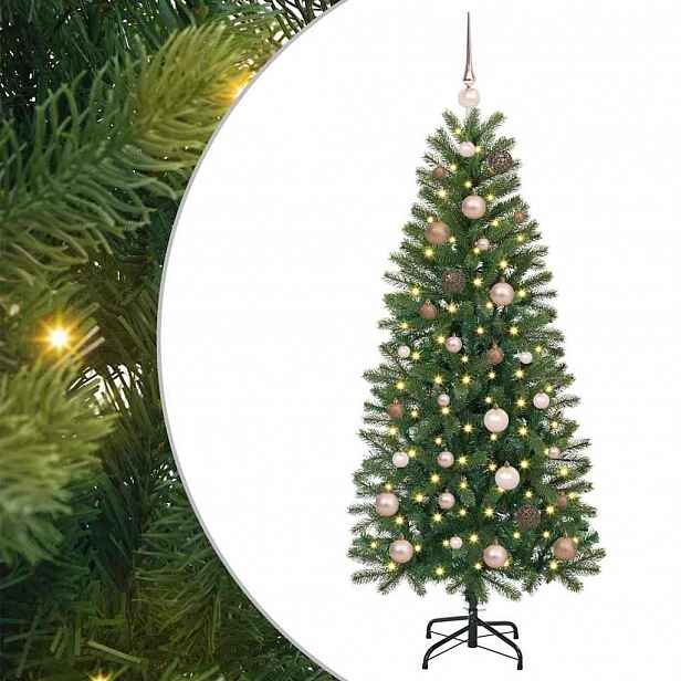 vidaXL Umělý vánoční stromeček Zelená 150 cm PE a PVC
