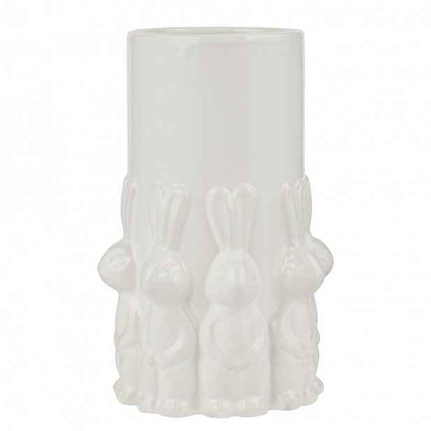Butlers EASTER Váza králíci 22 cm - bílá