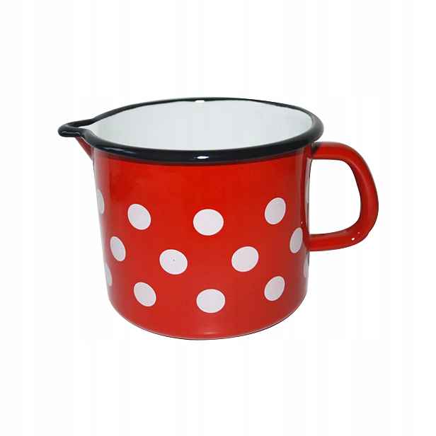 hrnek smalt s výlevkou pr.12cm 1,2l Puntík Črv