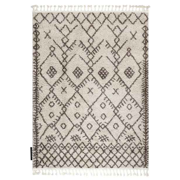 Kusový koberec Berber Tanger B5940 cream and brown, 160x220, béžová, obývací pokoj, Dywany Łuszczów