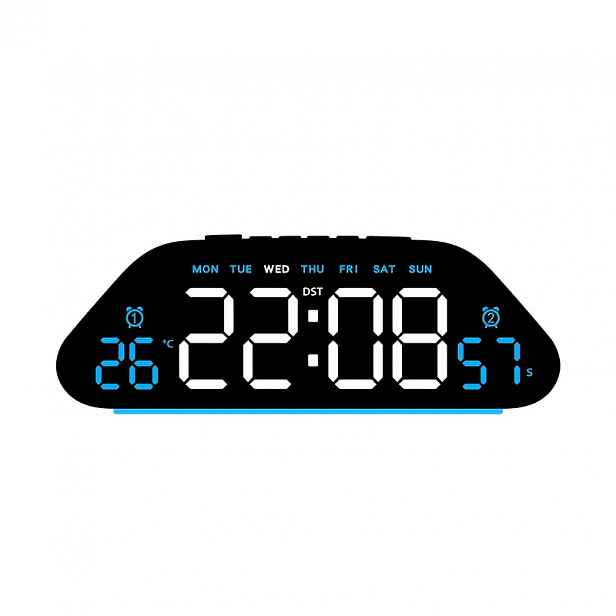 TEMU Nový LED minimalistický digitální budík, tichý, vhodný do obývacího pokoje, multifunkční časovač s velkým displejem s vysokým rozlišením;