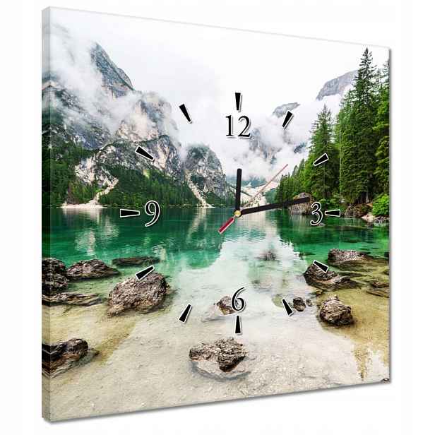 Hodiny 40x40 Horské jezero