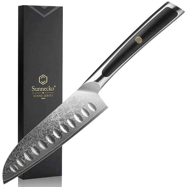 Nůž Santoku Sunnecko Elite A Series – 5", ocel VG10