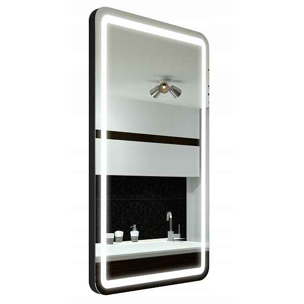 Zrcadlo Zaoblené Madrid s krytem 60 x 100 cm