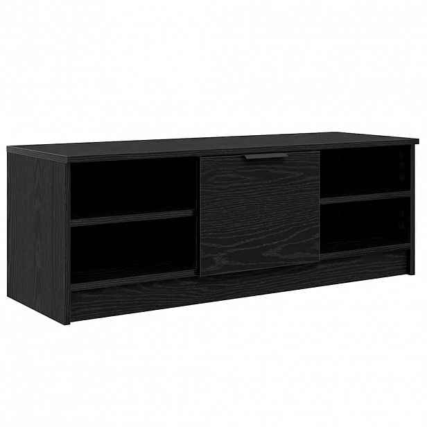 vidaXL Televizní skříň 102 x 35 x 36,5 cm Černý dub Kompozitní dřevo