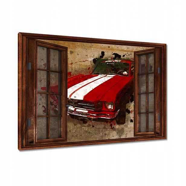 Obrazy 120x80 Červený Ford Mustang Usa