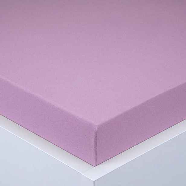 Napínací prostěradlo jersey EXCLUSIVE fialové 180 x 200 cm