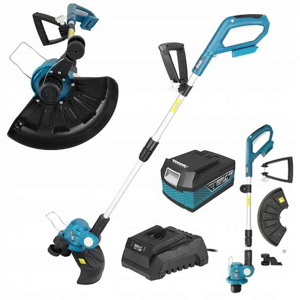 Set Vyžínač 18V šířka 300 mm Dedra DED6991 4AH DED7034 Nabíjení