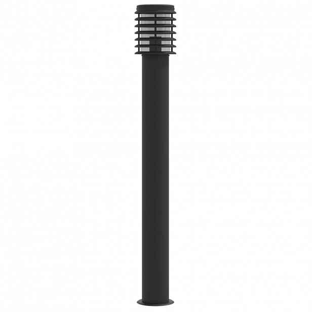 vidaXL Venkovní stojací lampa černá 110 cm nerezová ocel