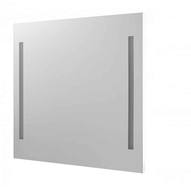 Zrcadlo s LED osvětlením Dřevojas STRIPE ZCO 80 bílá mat