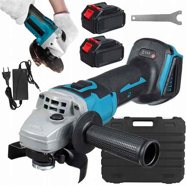 Akumulátorová Bezkartáčová Úhlová Bruska Lithiová 21V 125MM 800W Kotouč