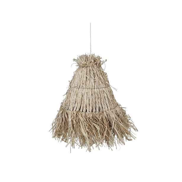 Přírodní závěsné lýkové  stínidlo Raffia - Ø 30*26 cm/ E27 Chic Antique