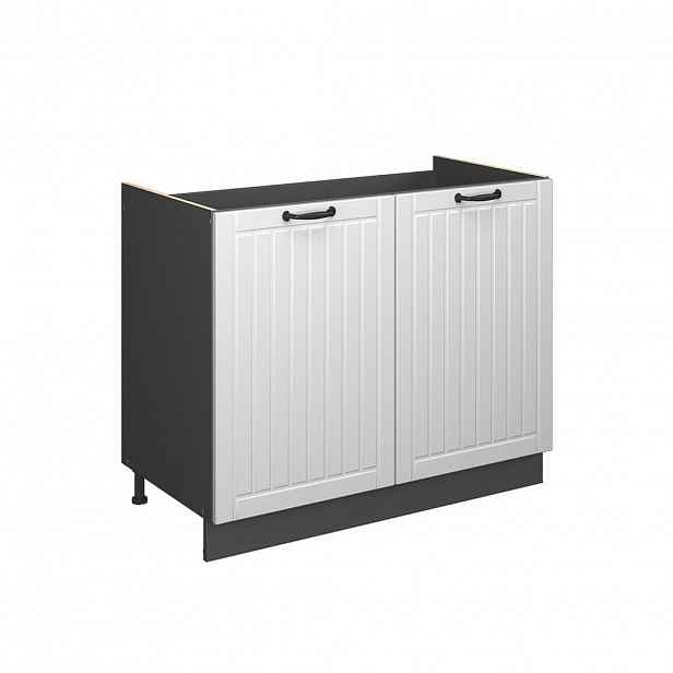 Vicco SKŘÍŇKA POD DŘEZ Fame-Line, Bílý venkovský dům/Antracit, 100 cm bez pracovní desky