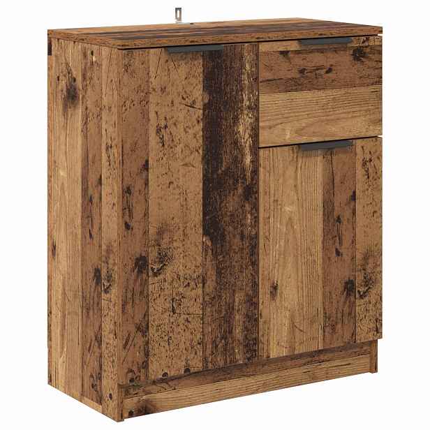 vidaXL Servírovací skříň Staré dřevo 60 x 30 x 70 cm Kompozitní dřevo