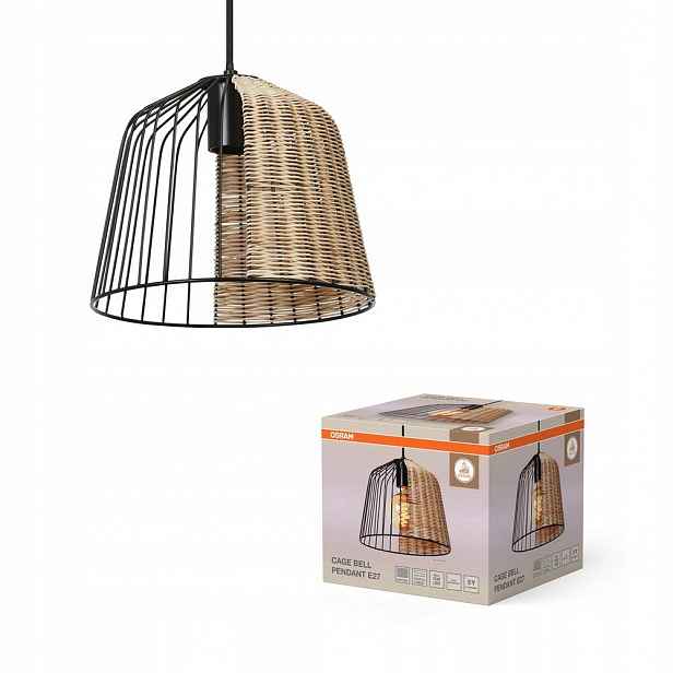 Závěsná stropní lampa E27 Dekorativní černá Hnědá Decor Osram