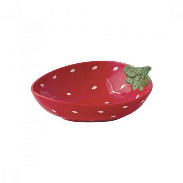 Miska ve tvaru jahody, porcelán, 22 x 18,5 cm, "Jardin des Fraises" -