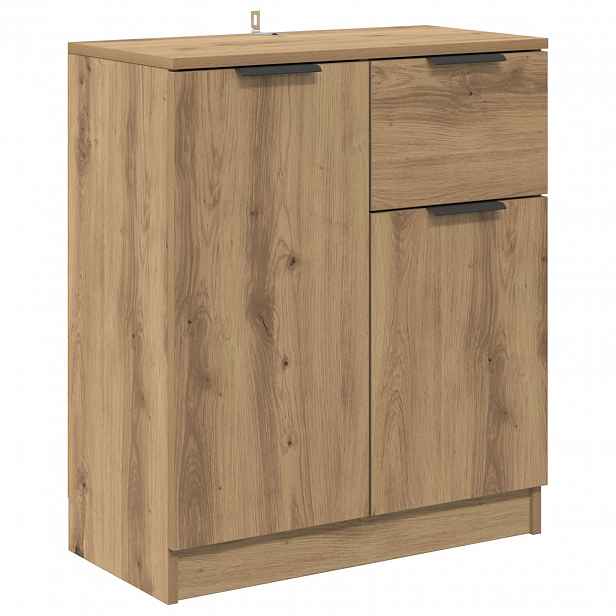 vidaXL Servírovací skříň Artisanový dub 60 x 30 x 70 cm