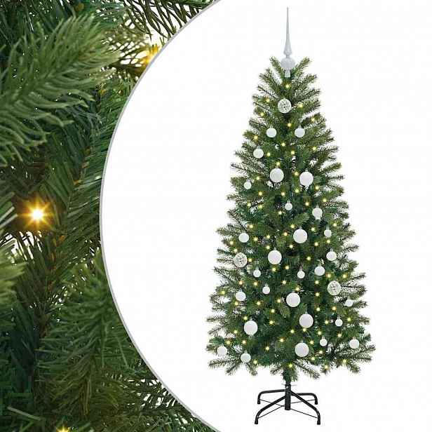 vidaXL Umělý vánoční stromeček Zelená 150 cm PE a PVC