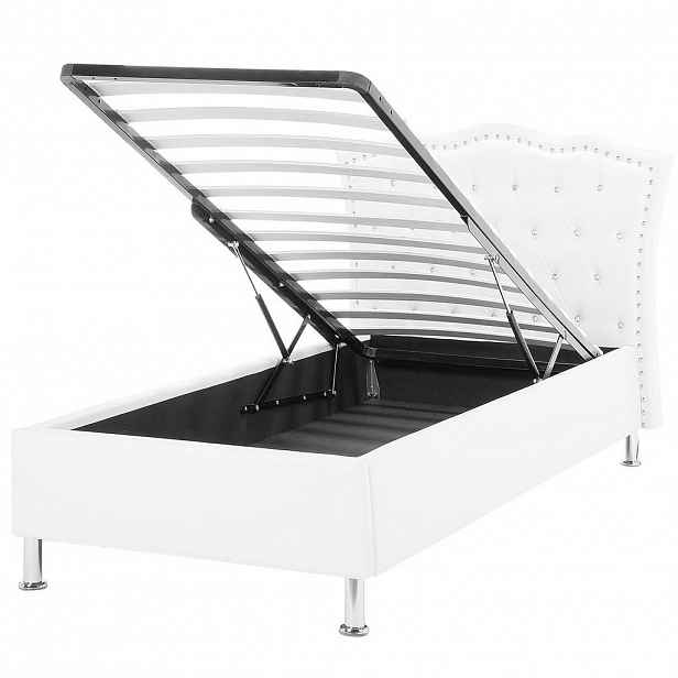 Beliani POSTEL 90/200 cm Bílá Metz
