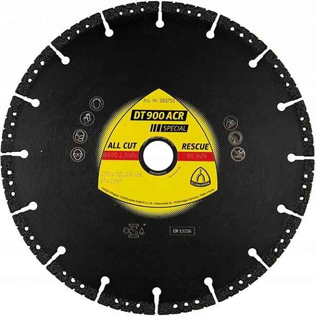 Diamantový řezací kotouč Dt 900 Acr Special 125x2,8x22,23 mm Klingspor