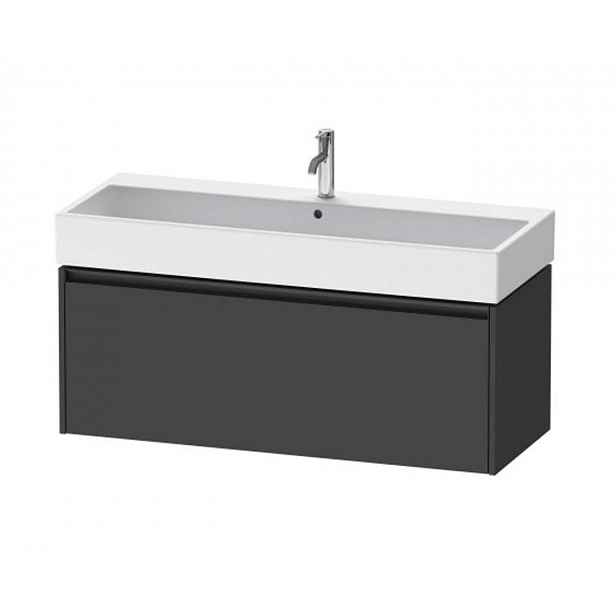 Duravit Ketho.2 - Umyvadlová skříňka 44x118x46 cm, 1 zásuvka, grafit mat K25079049490000