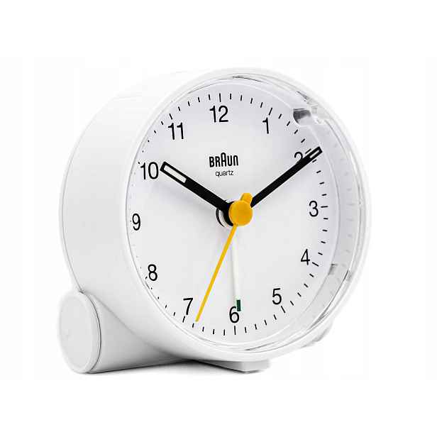 Klasický Budík Braun BC01W Alarm Podsvícení