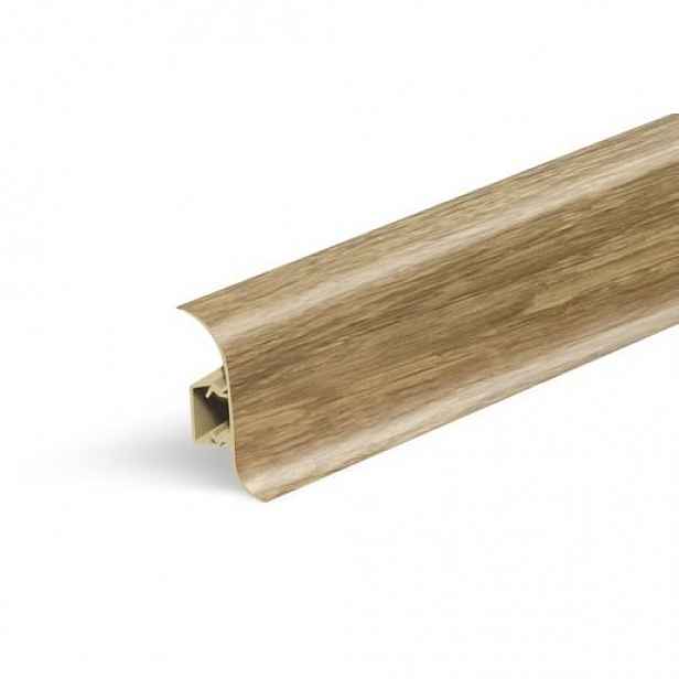 Lišta soklová Naturel dub Bourbon přírodní , PVC délka 250 cm, výška hrany 56 mm, NATNGF069