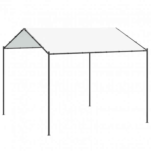 vidaXL Altán 4 x 4 x 2,6 m Bílá Ocel a polyester 180 gsm