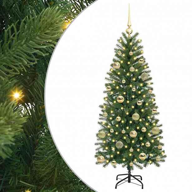 vidaXL Umělý vánoční stromeček Zelená 150 cm PE a PVC