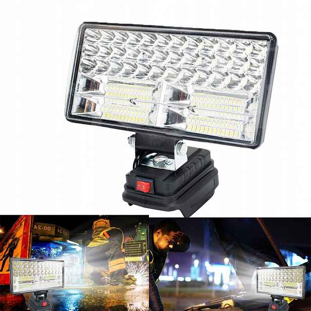 8 Palců 84LED Lampa Pro Makita 18V halogen Pracovní Lampa Svítilna S 2X Usb