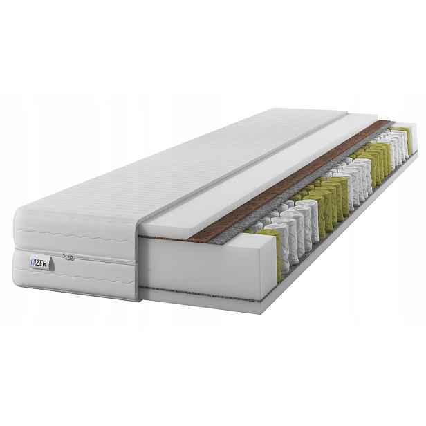 Matrace 120x190 taštičková pružinová 20cm 7zónová oboustranná H3 H4 Kokos