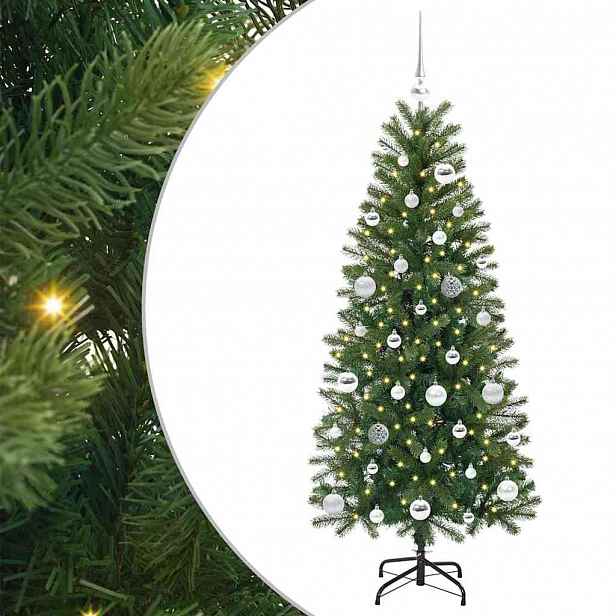 vidaXL Umělý vánoční stromeček Zelená 150 cm PE a PVC