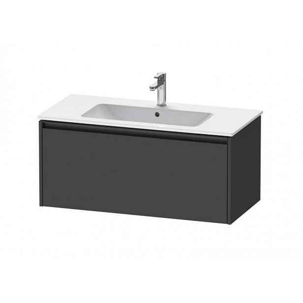 Duravit Ketho.2 - Umyvadlová skříňka 44x101x48 cm, 1 zásuvka, grafit mat K25064049490000