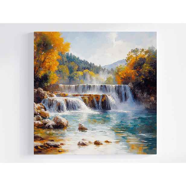 Obraz Na Plátně Canvas Krajina Chorvatsko Park Krka Vodopád Podzim 50x50