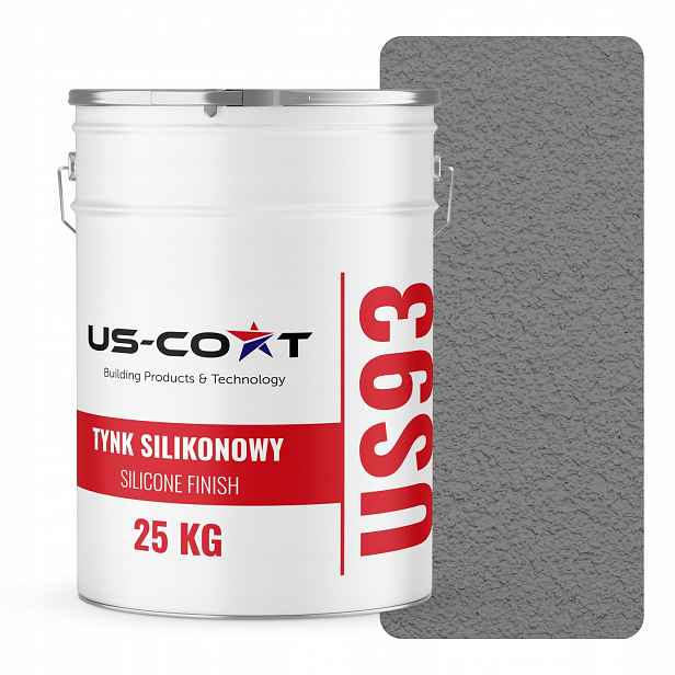 Silikonová Omítka Barva Šedá Ocelová F265 25KG Beránek Granulace 1.0mm