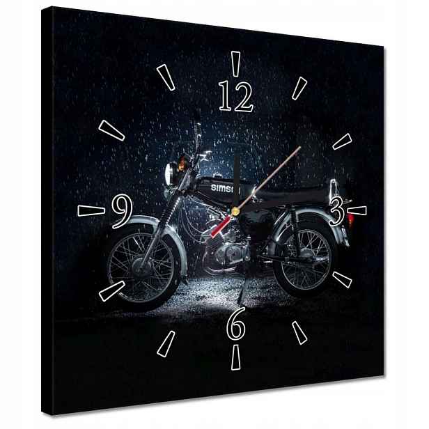 Hodiny 30x30 Simson S51 Čtyřrychlostní Simsonek čtveřice dvojs