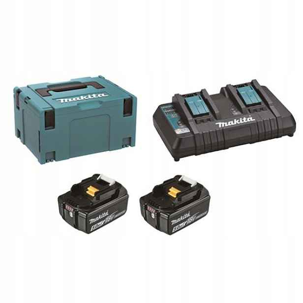 Makita 197629-2 sada 2*18V/5Ah BL1850B nabíječka DC18RD systainer