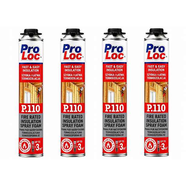 x4 Pur pěna Termoizolační protipožární stříkací pěna ProLoc P110