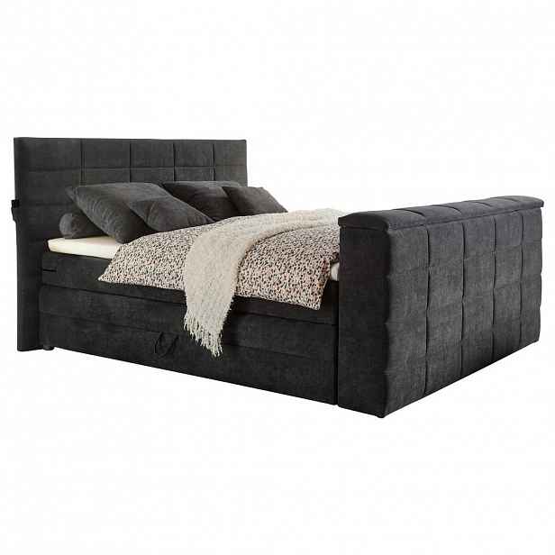 Carryhome POSTEL BOXSPRING, 180/200 cm, antracitová