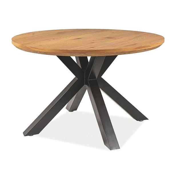Casarredo Jídelní stůl RITMO 120 - dub/černá mat