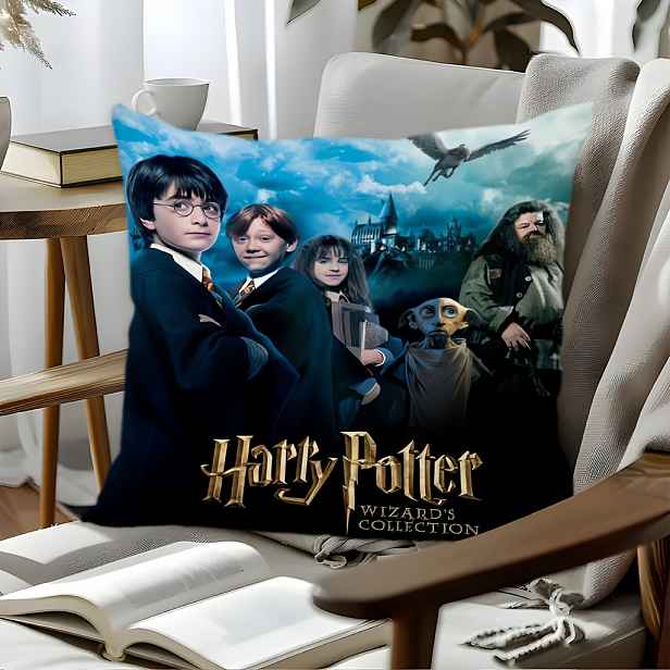 TEMU (1ks Warner Bros potah na polštář, kreslený dekorativní čtvercový polštář na gauč, opěradlo auta, ložnici, obývací pokoj, měkký prodyšný