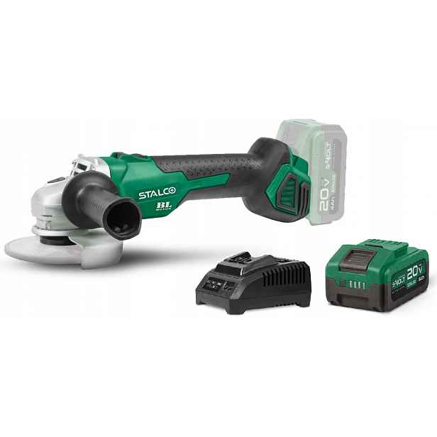 Úhlová bruska AGS20-125BL Set Akumulátor 4AH 20V 125 Stalco S-97303