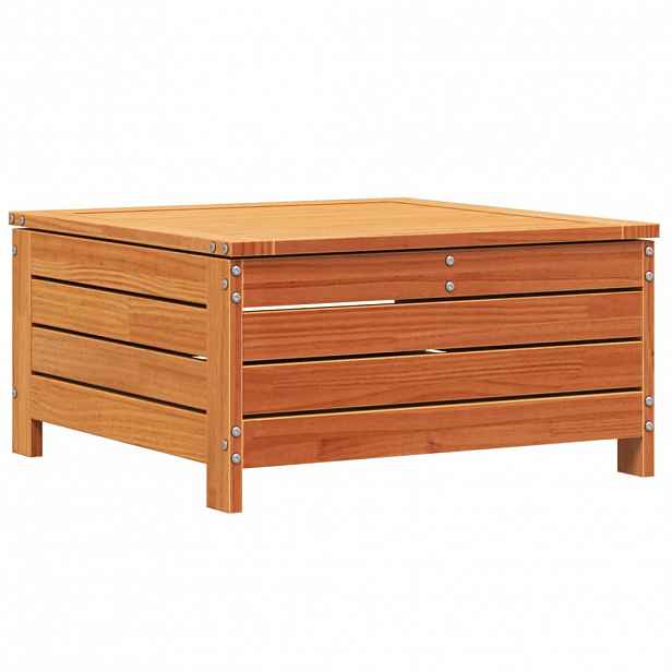 vidaXL Zahradní podnožka voskově hnědá 62x63,5x32 cm masiv borovice