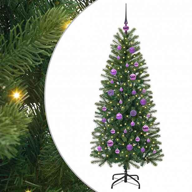 vidaXL Umělý vánoční stromeček Zelená 150 cm PE a PVC