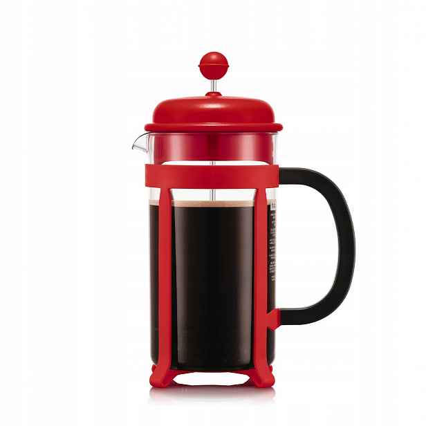 French press Bodum Java 1 l sklo červený 8 šálků