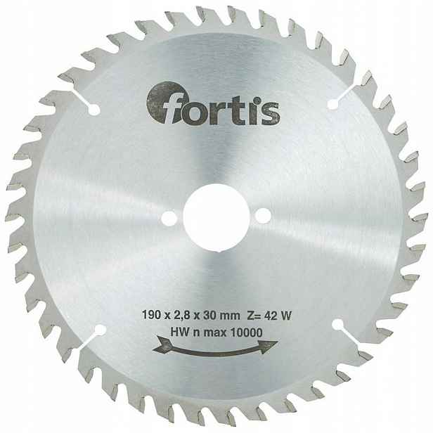 Pilový kotouč Hw Hw 190 x 2,8 x 30 mm 42 zubů Fortis