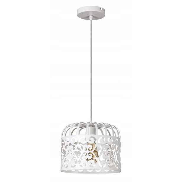 Závěsná lampa ve vintage stylu bílá matná do obývacího pokoje ložnice Rabalux