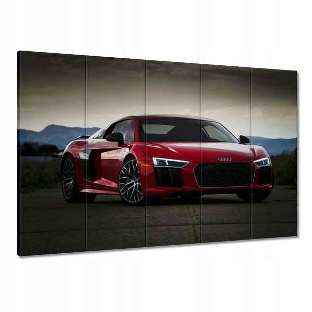 Obrazy 100x70 Červené Audi Quattro
